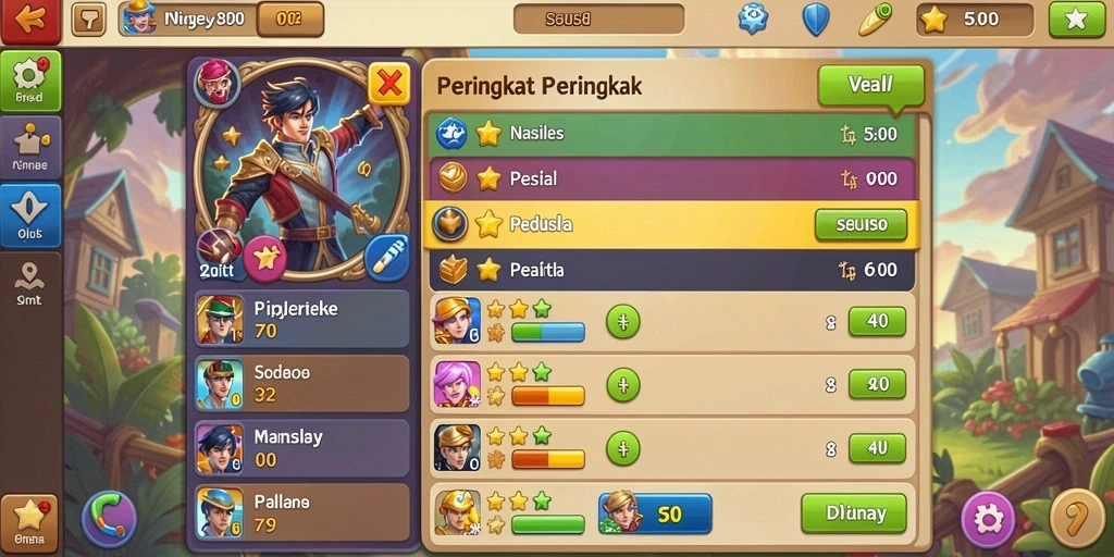 Tangkapan layar pertama menampilkan dunia fantasi yang indah.