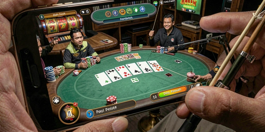 Tampilan karakter utama yang menarik dan dinamis.