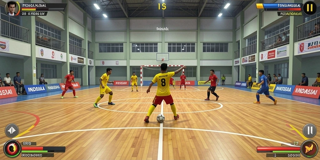 Screenshot pertama menampilkan antarmuka utama yang menarik.