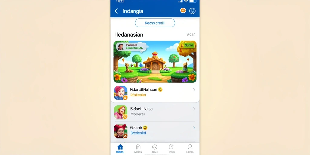 Tampilan menu utama yang sederhana dan mudah digunakan.