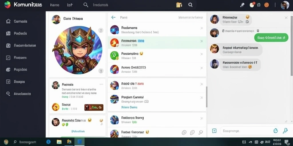 Screenshot menunjukkan tampilan antarmuka permainan yang menarik.