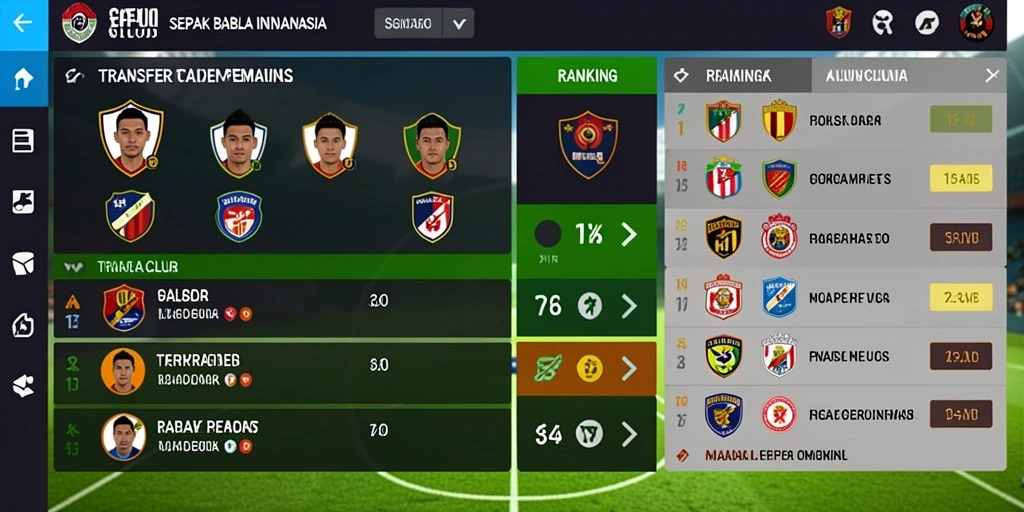 Tampilan menu permainan yang menarik dan mudah dinavigasi.