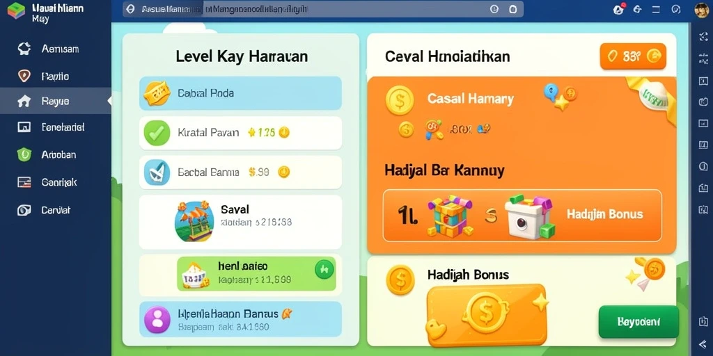 Antarmuka permainan yang menarik dan mudah dinavigasi.