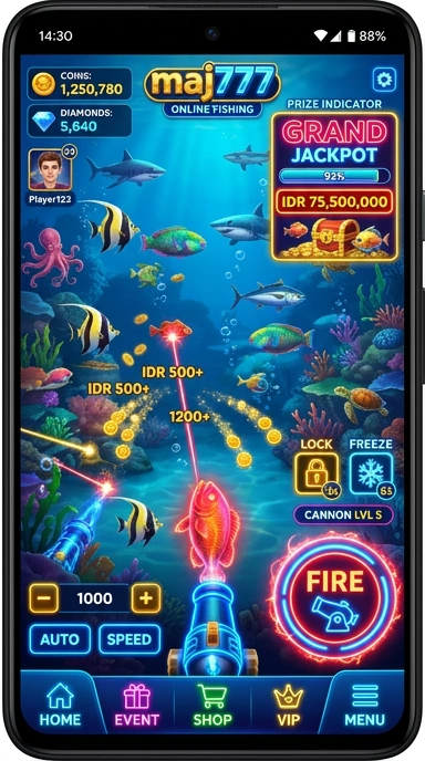 Galeri pratinjau visual maj777 build APK resmi terbaru